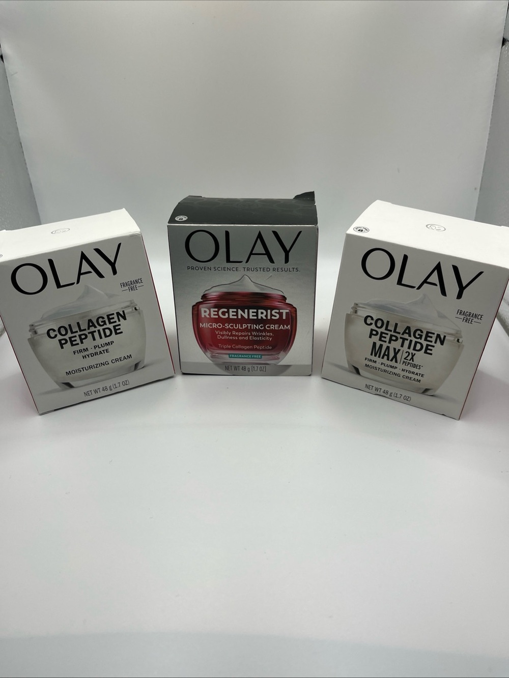 Olay Regenerist & Collagen Peptide Moisturizing Cream Trio
